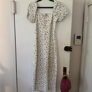 & Other Stories Linen Midi Dress